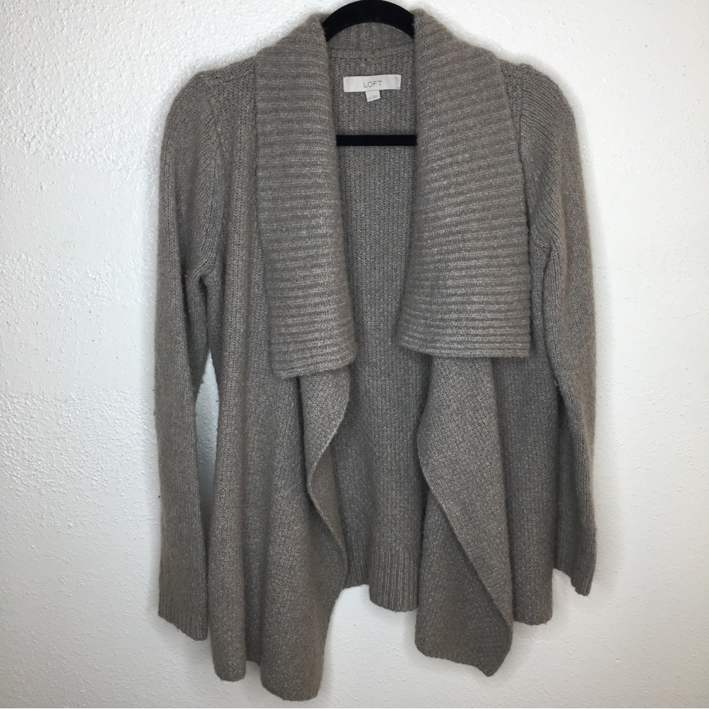 Loft Alpaca Blend Cardigan Sweater M